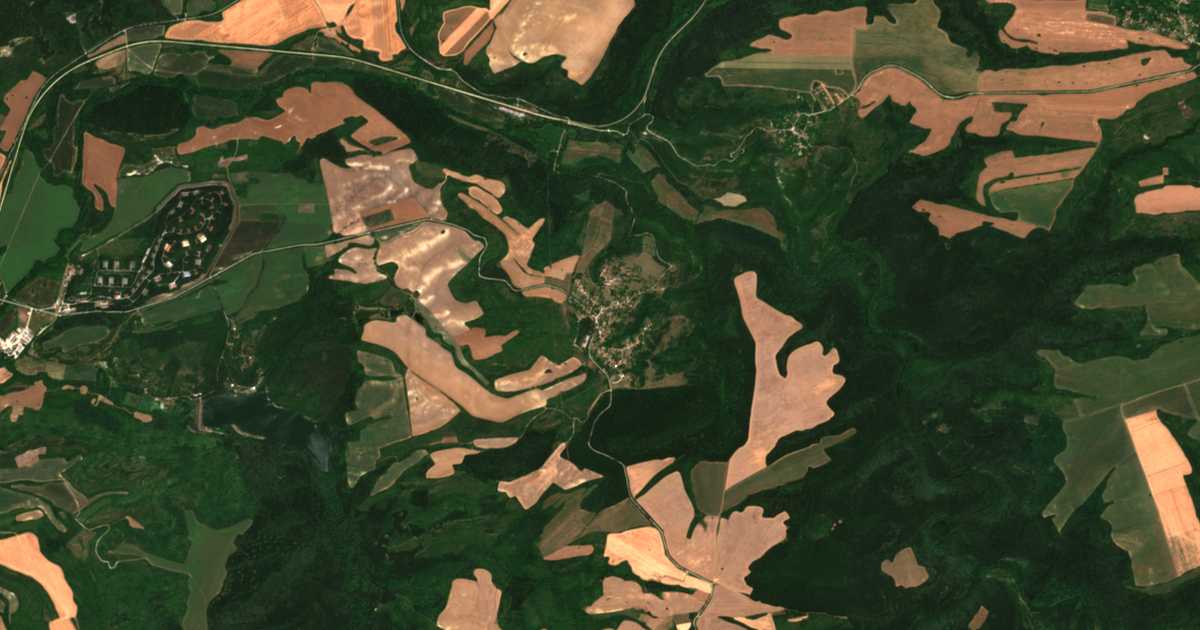 Mapa por satélite de Mirovo