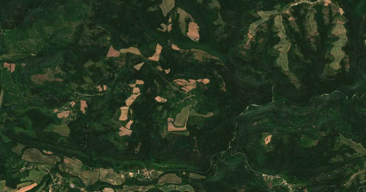 Mapa por satélite de Vodno