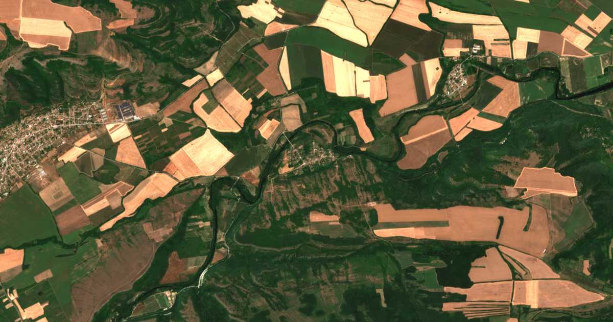 Mapa por satélite de Krasno Gradište