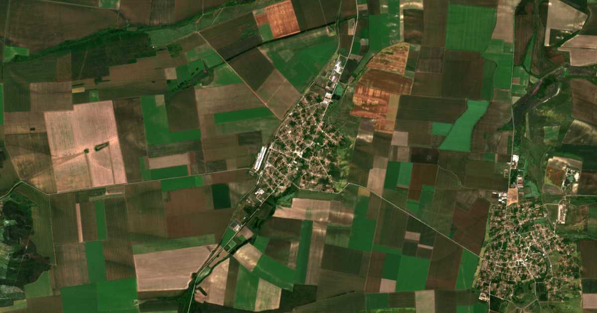 Mapa por satélite de Morava