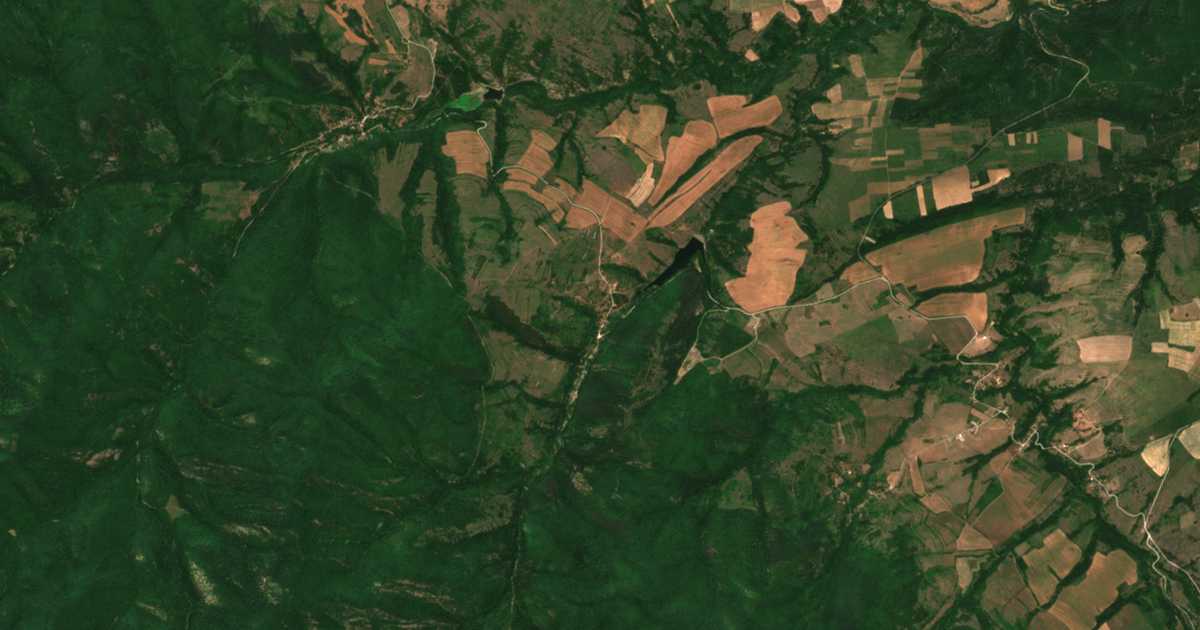 Mapa por satélite de Ošane