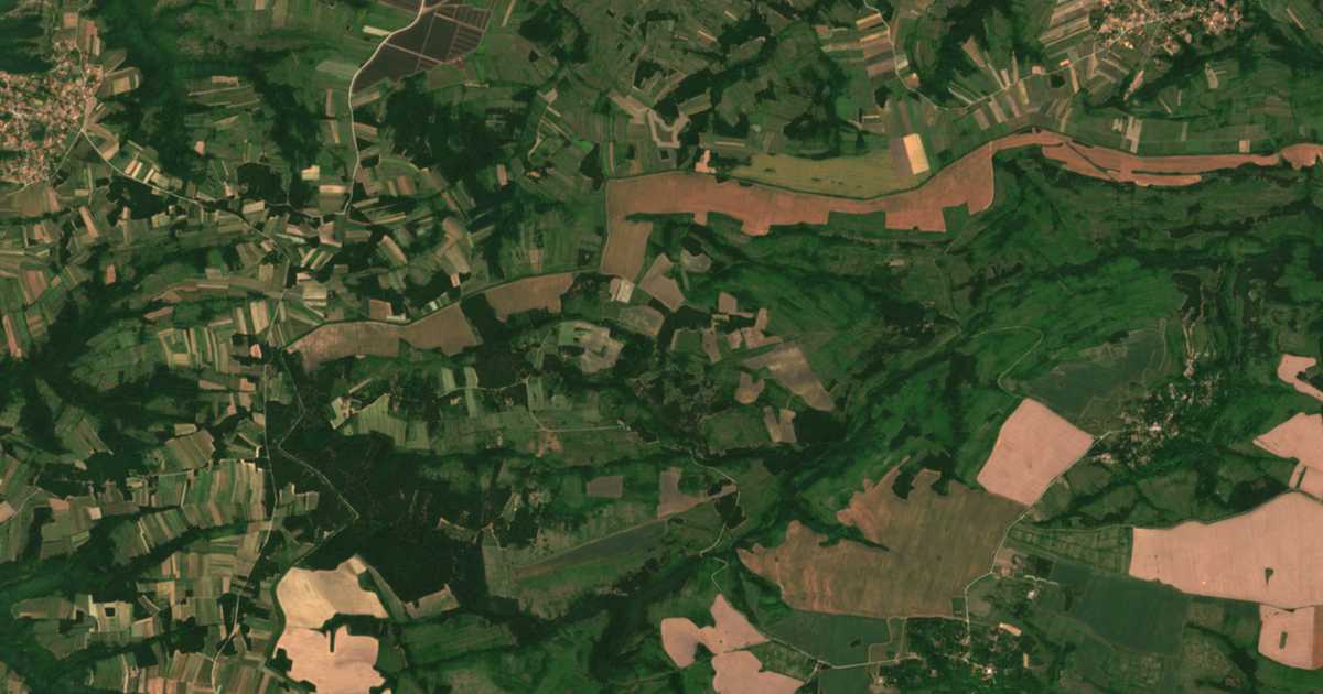 Mapa por satélite de Gradskovski kolibi