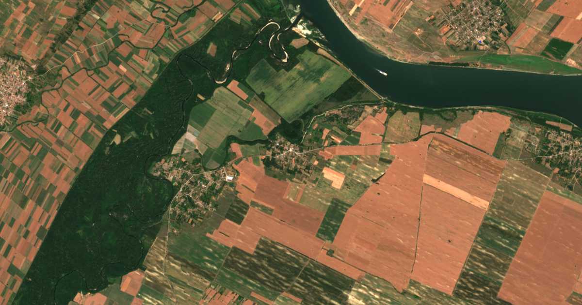 Mapa por satélite de Kudelin