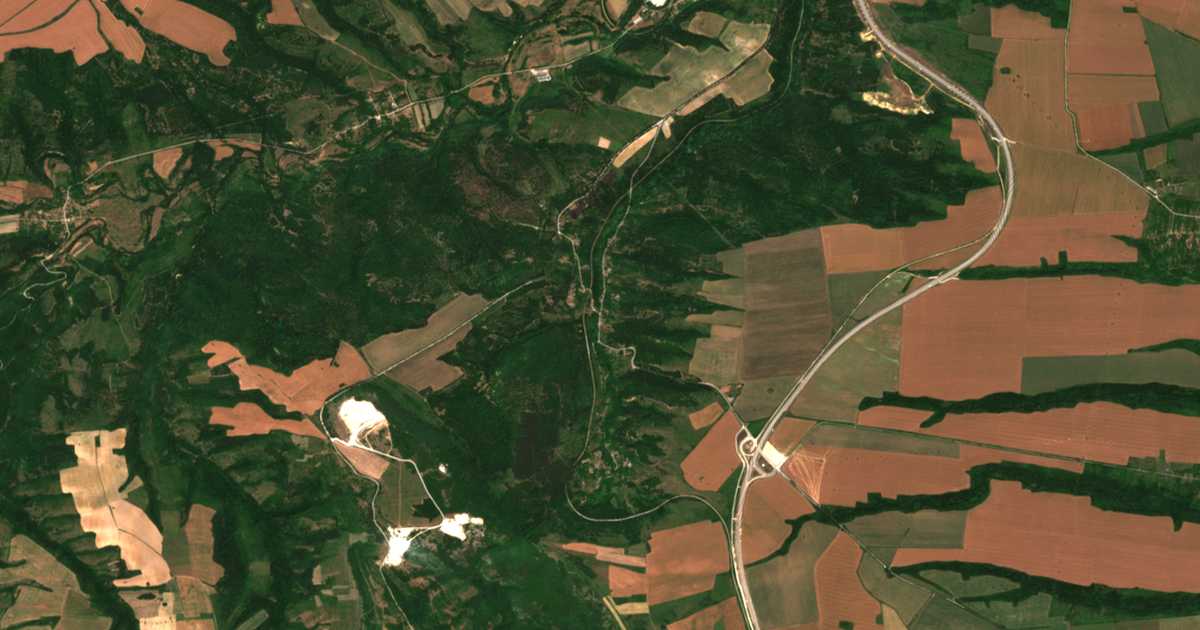Mapa por satélite de Bela
