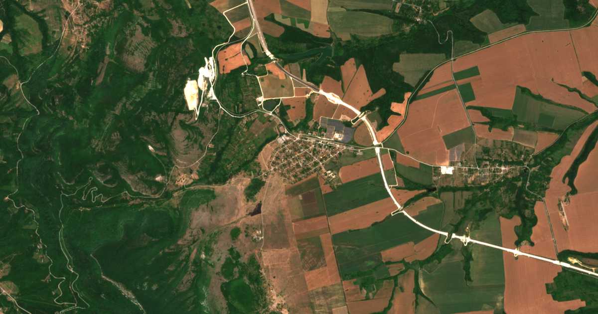 Mapa por satélite de Orešec