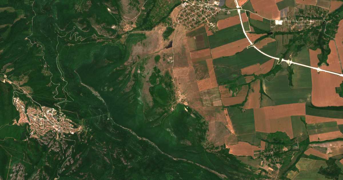 Mapa por satélite de Orešec
