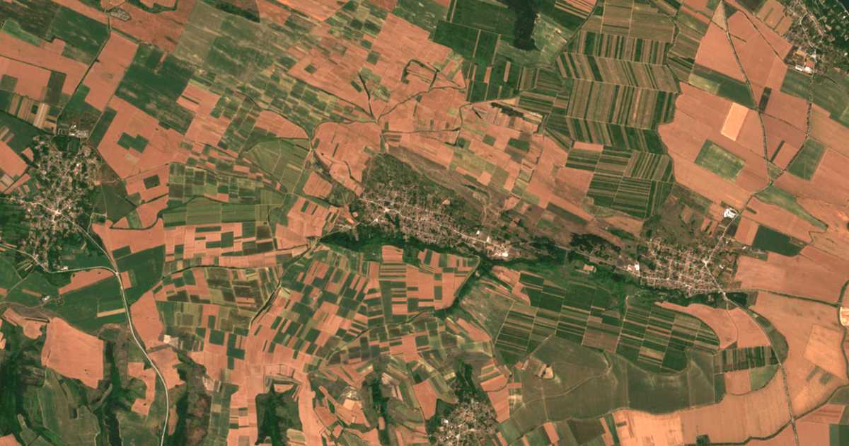 Mapa por satélite de Vinarovo