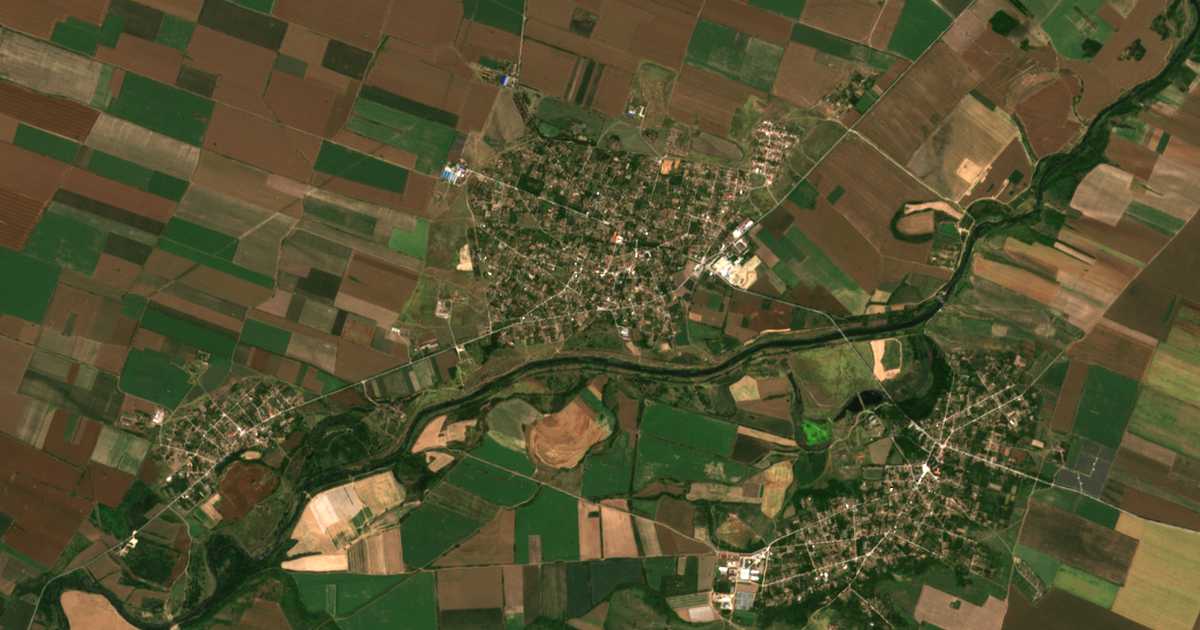 Mapa por satélite de Butan