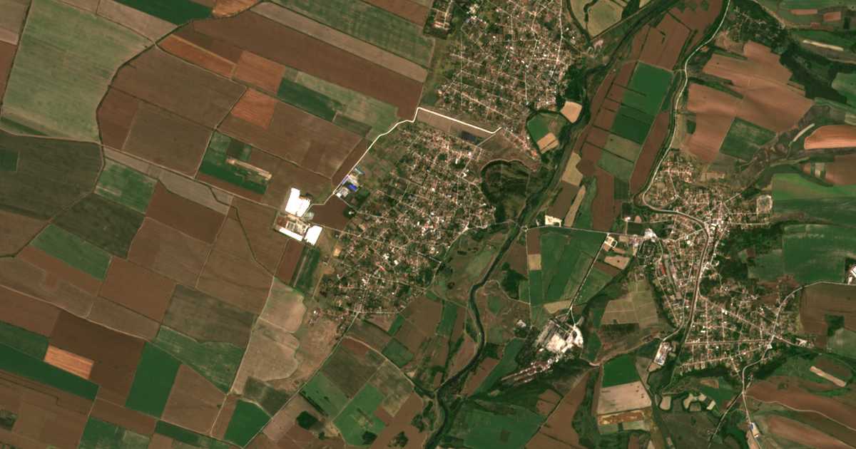 Mapa por satélite de Gložene