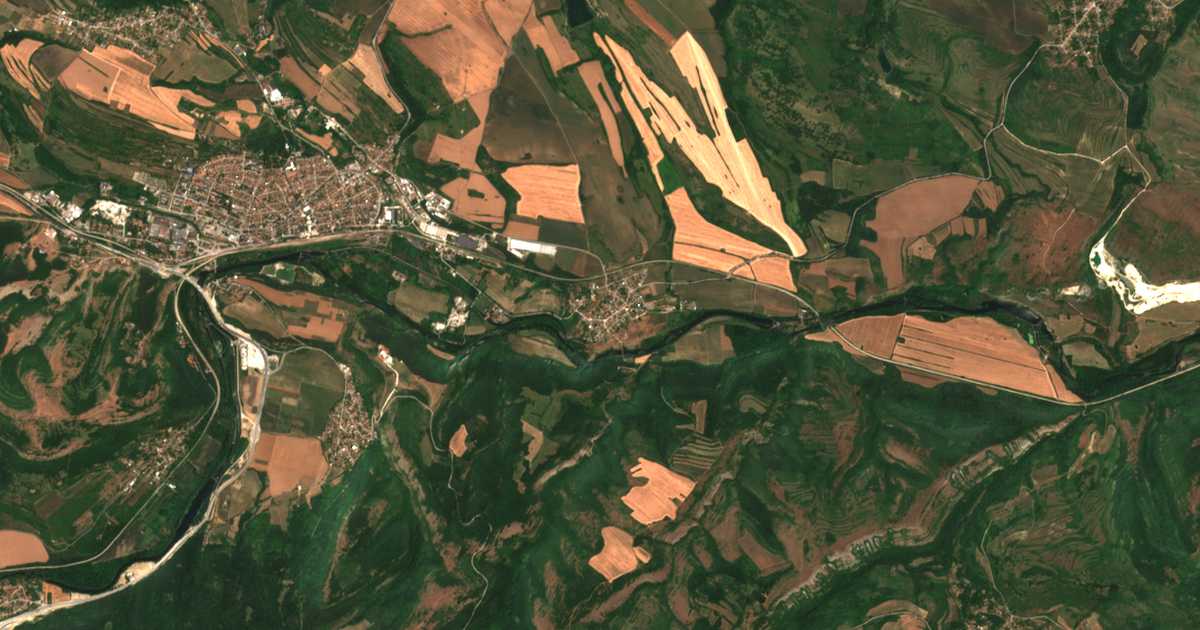 Mapa por satélite de Brusen