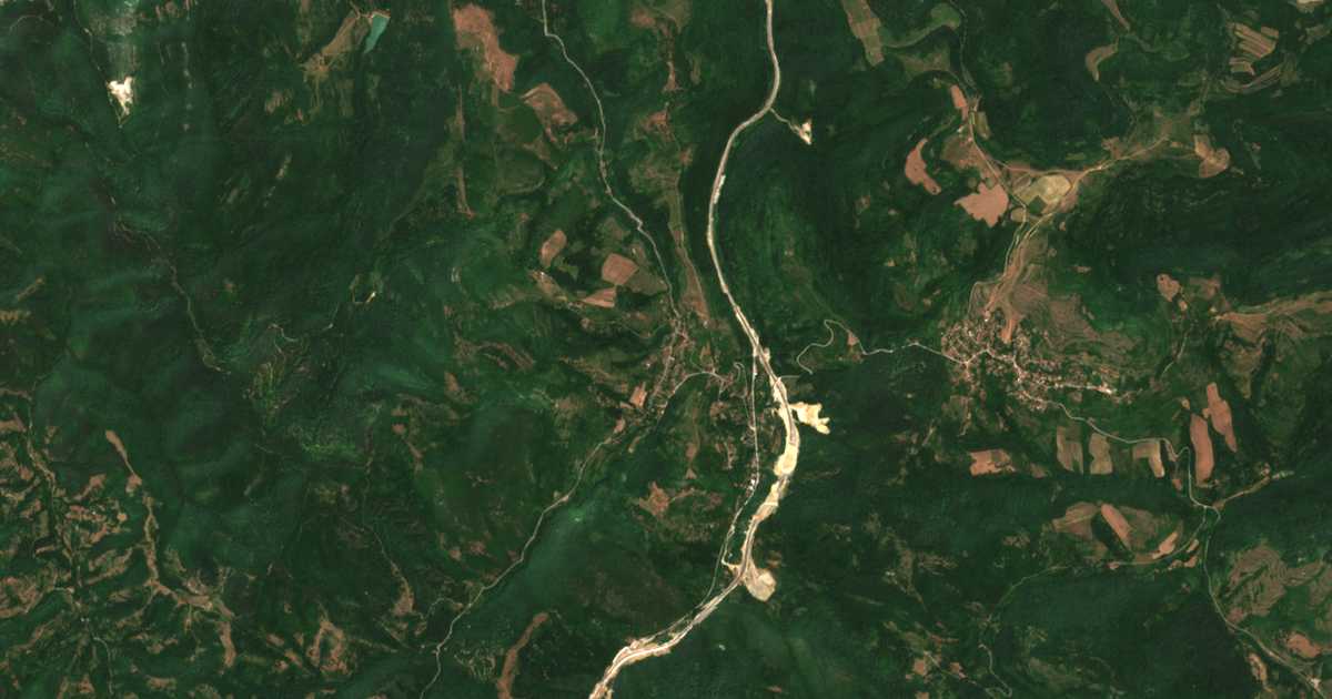 Mapa por satélite de Ljutidol