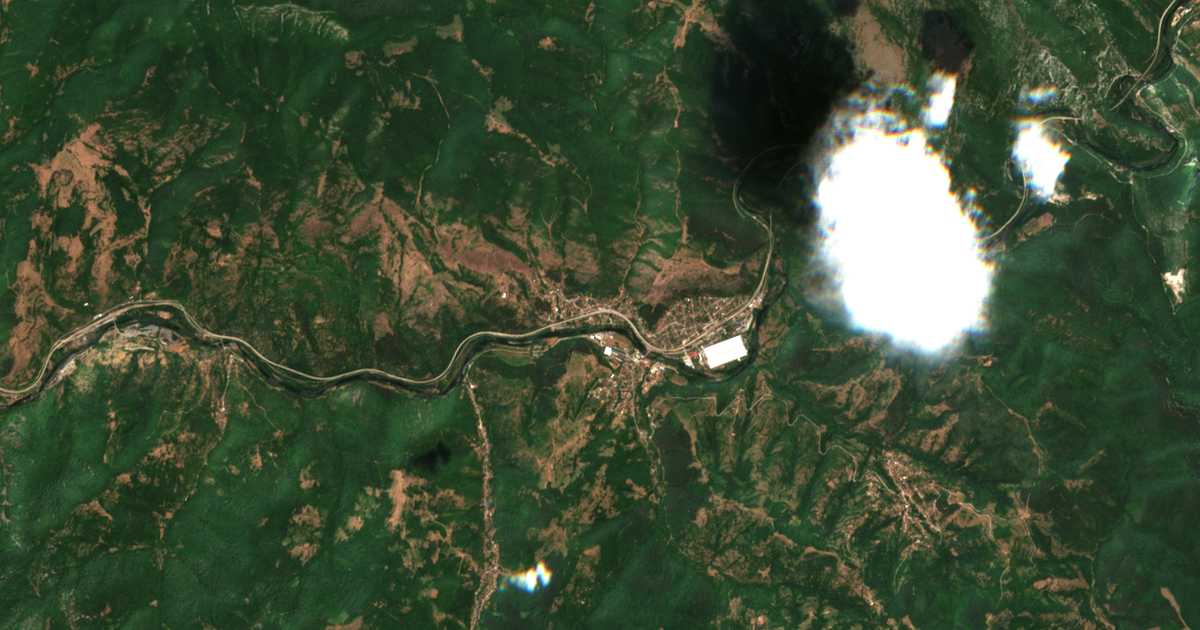 Mapa por satélite de Zverino