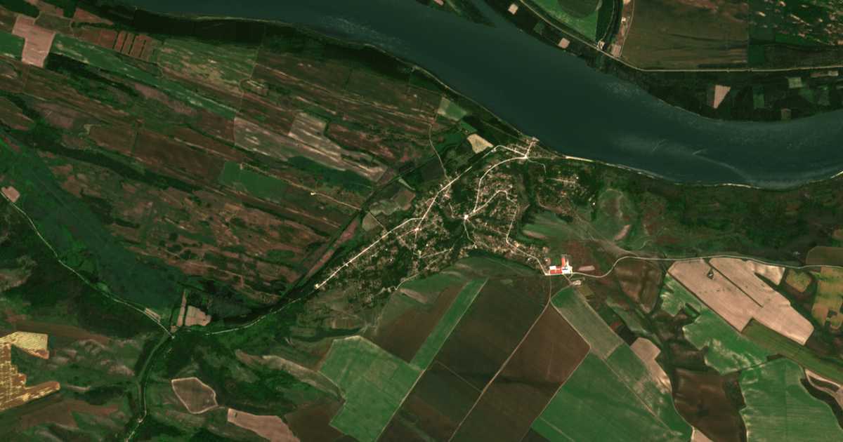 Mapa por satélite de Ostrov
