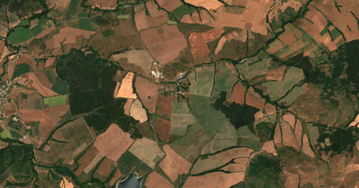 Mapa por satélite de Ružica