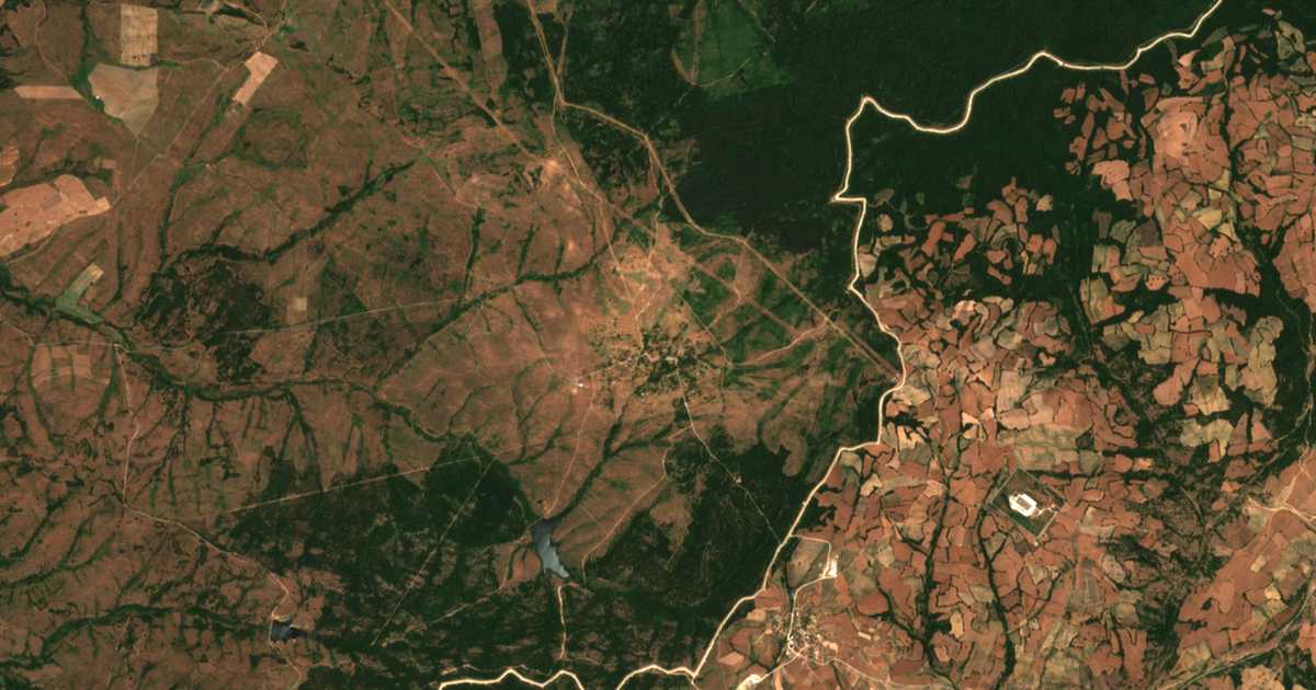 Mapa por satélite de Strandža