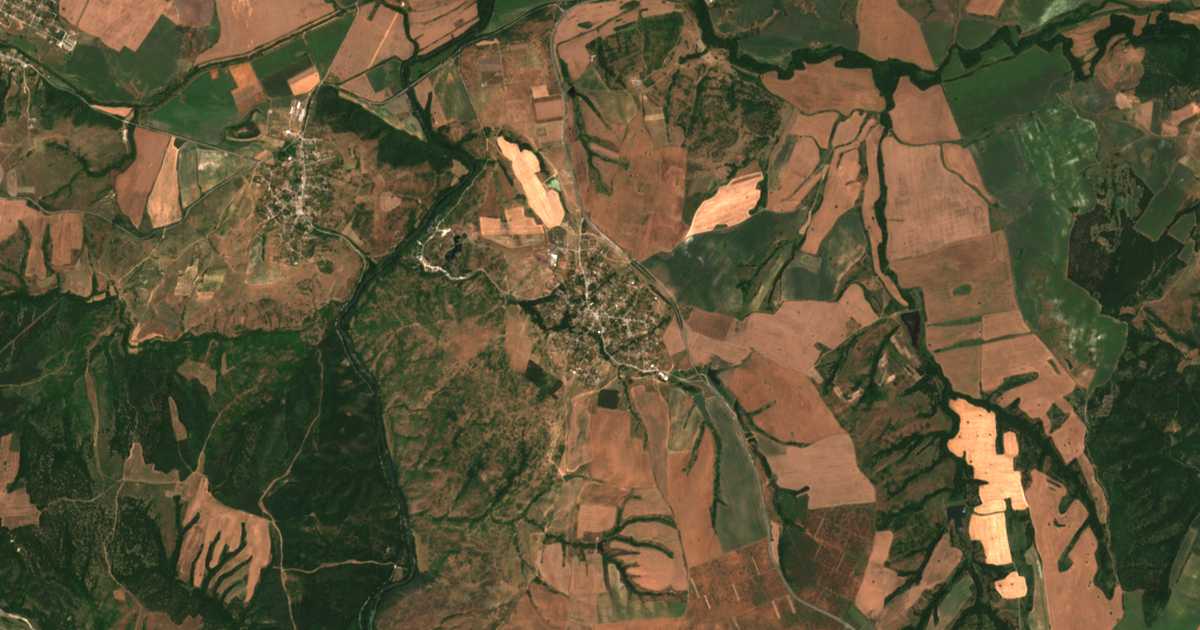 Mapa por satélite de Granitovo