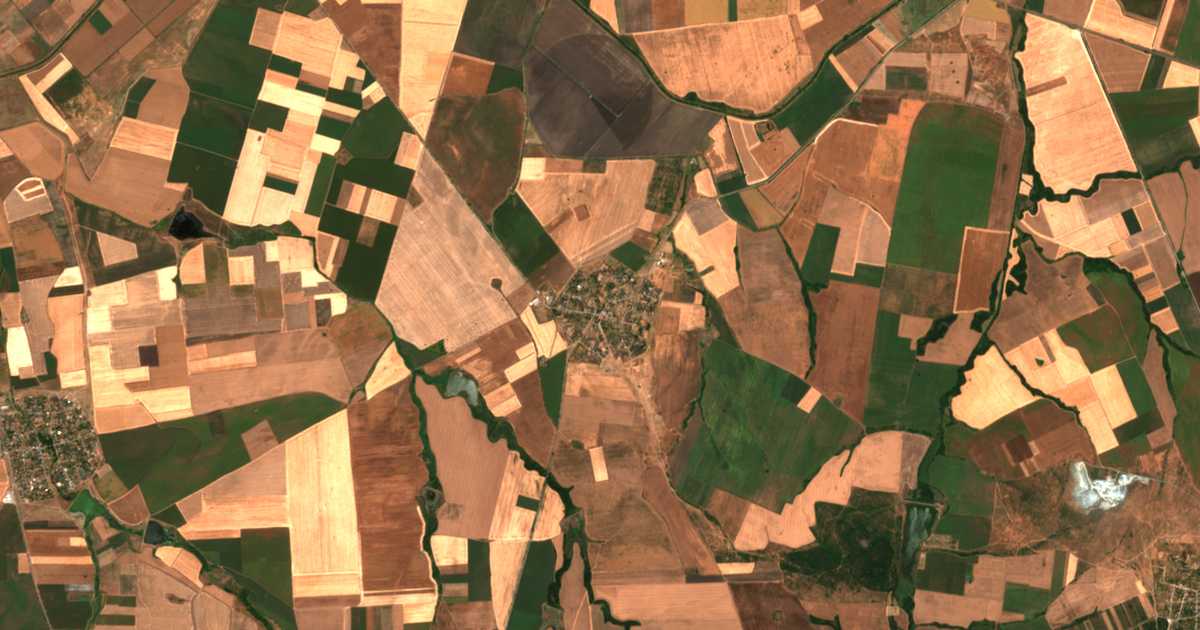 Mapa por satélite de Džinot