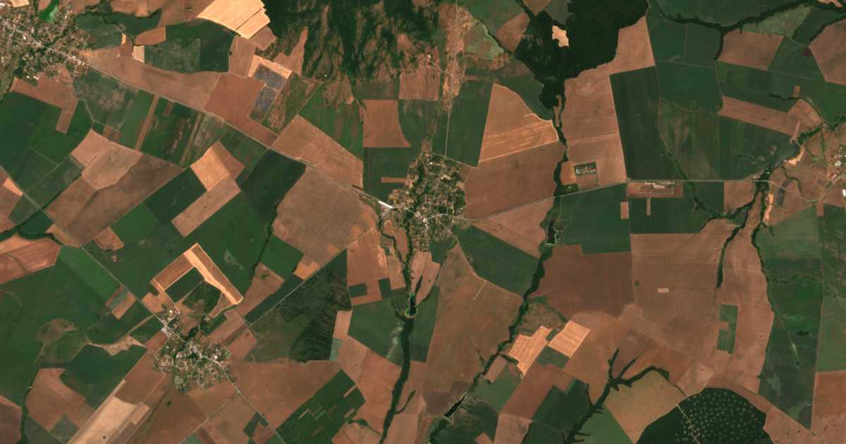 Mapa por satélite de Tamarino