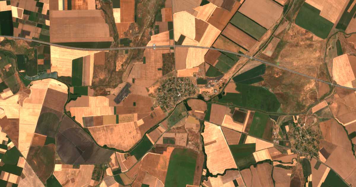 Mapa por satélite de Vodeničane