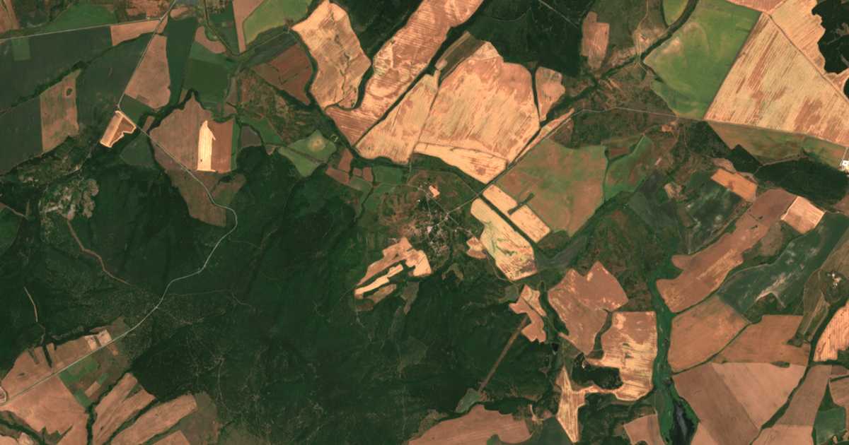 Mapa por satélite de Drama
