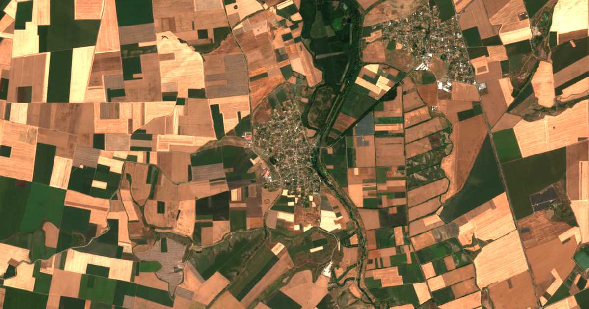 Mapa por satélite de Hanovo