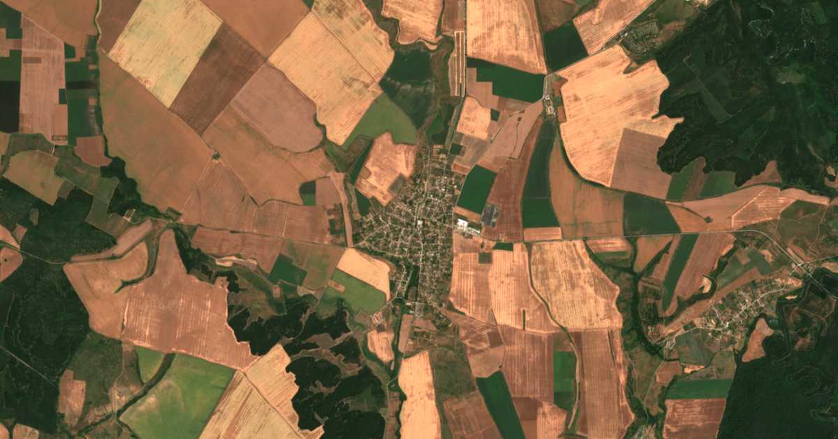 Mapa por satélite de Malomir