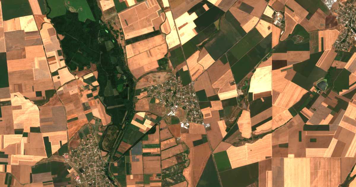 Mapa por satélite de Okop