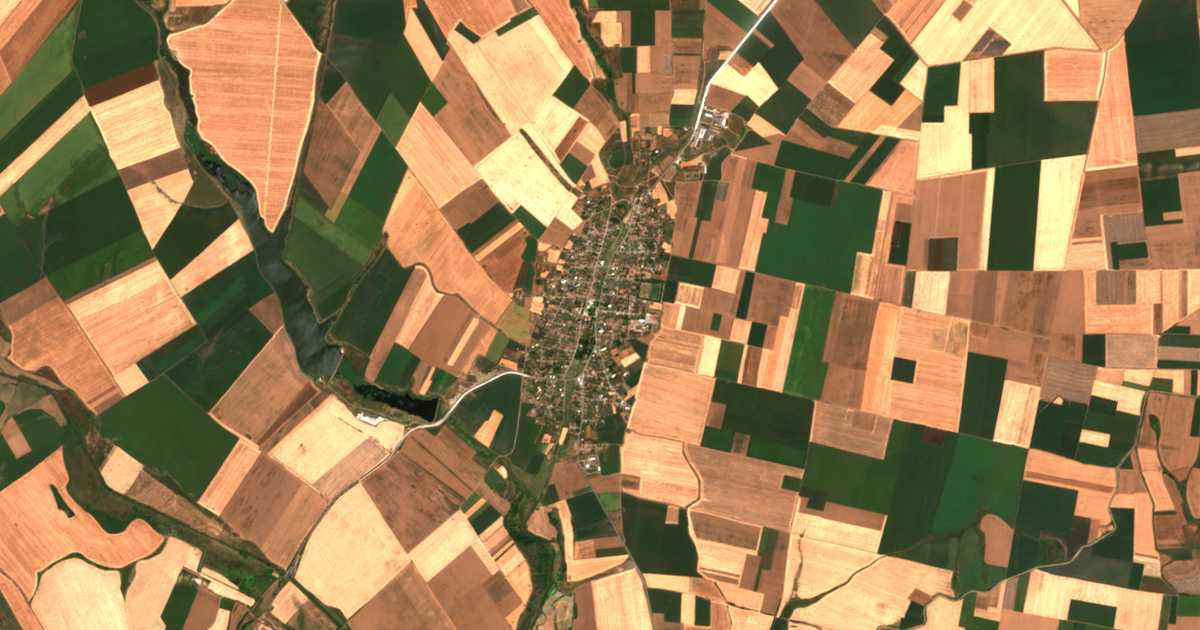 Mapa por satélite de Roza