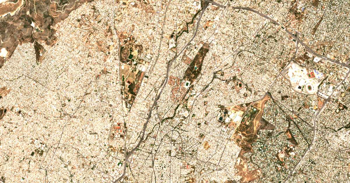 Mapa por satélite de Nea Filadelfeia