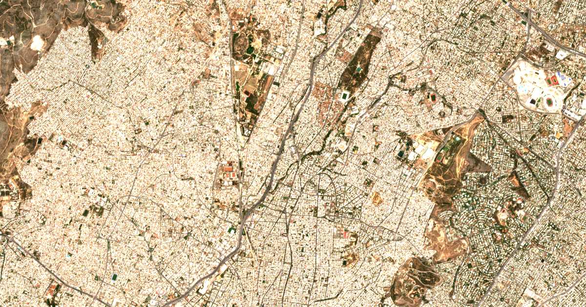 Mapa por satélite de Néa Chalkidón