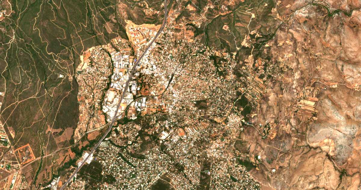 Mapa por satélite de Ánoixis
