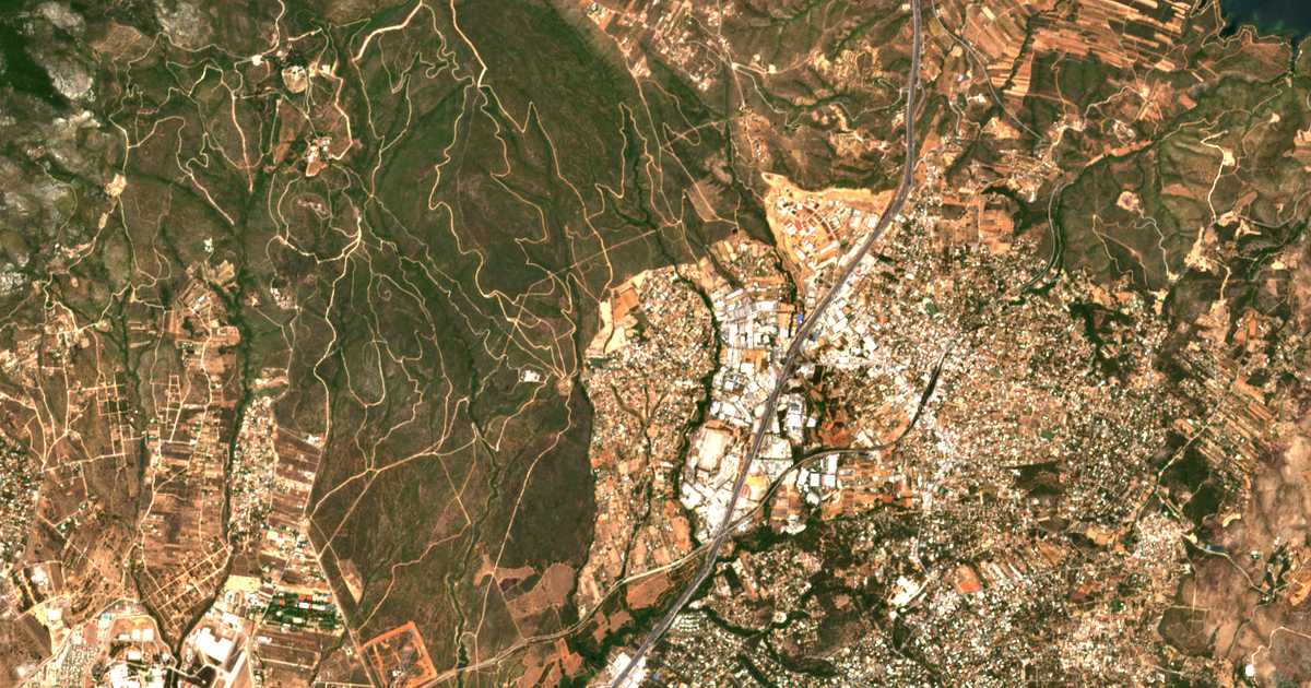 Mapa por satélite de Kryonérion
