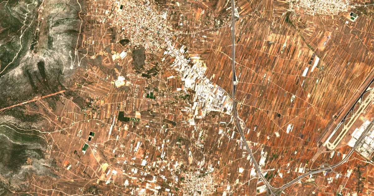 Mapa por satélite de Karellás