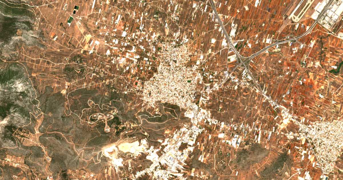 Mapa por satélite de Koropíon
