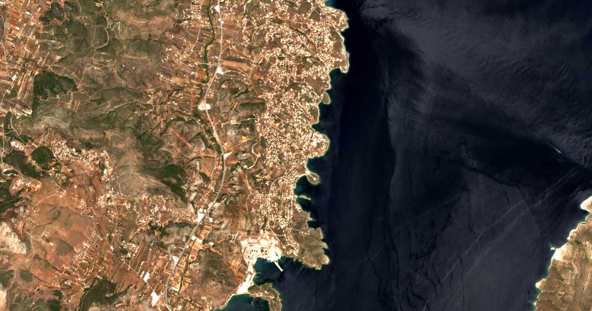 Mapa por satélite de Agía Marína Mikrolímanou