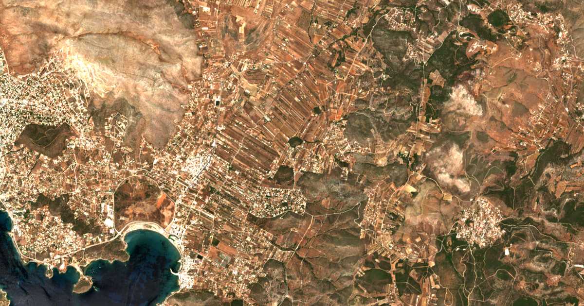Mapa por satélite de Agíasma