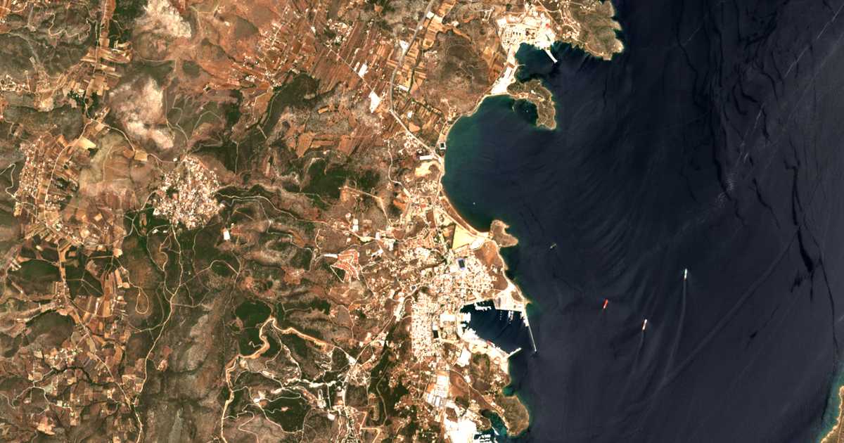 Mapa por satélite de Áno Thorikón