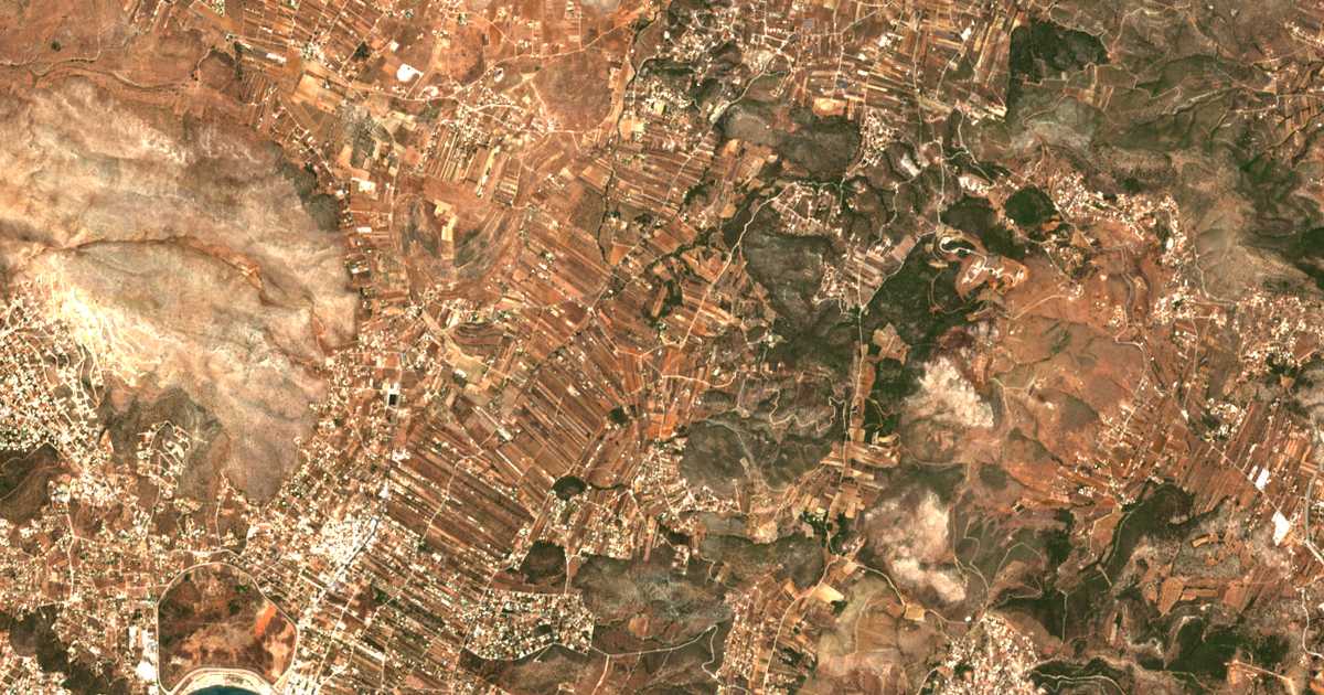 Mapa por satélite de Arí
