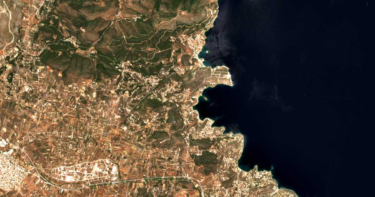 Mapa por satélite de Daskaleió
