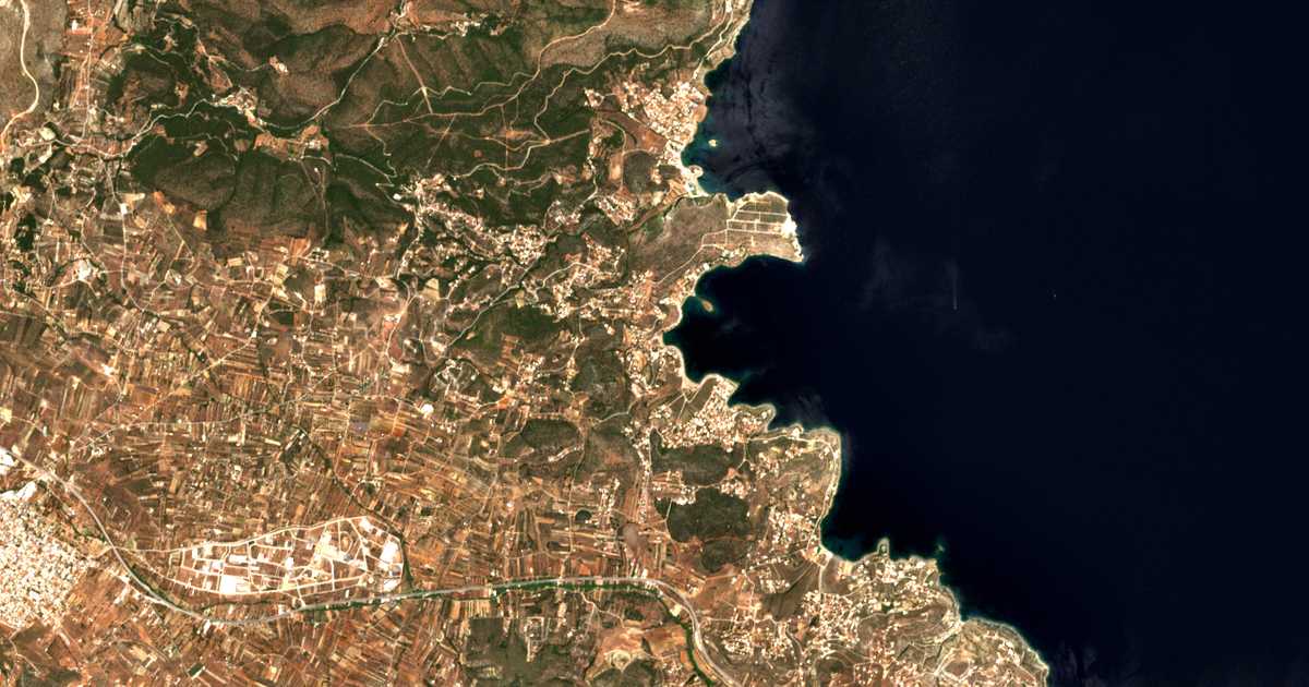 Mapa por satélite de Eliés Daskaleioú