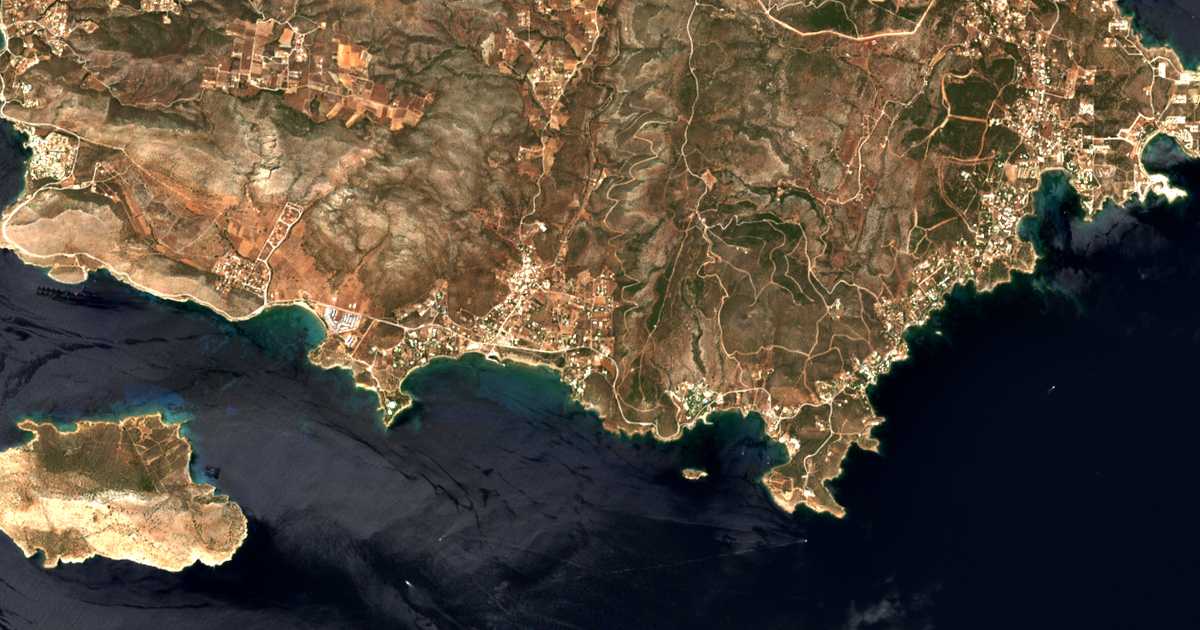 Mapa por satélite de Esperídes