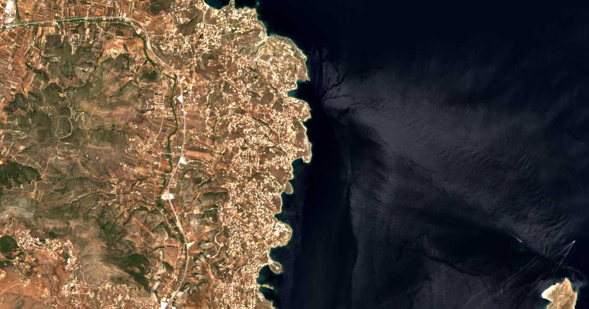 Mapa por satélite de Kalopígado