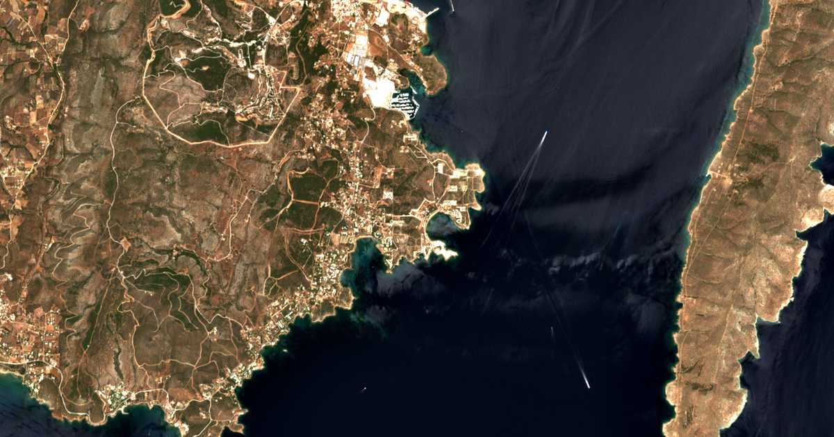 Mapa por satélite de Káto Poseidonía