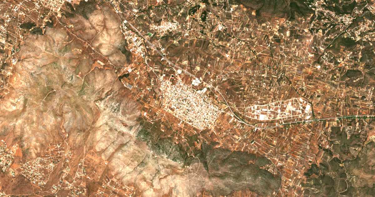Mapa por satélite de Keratéa