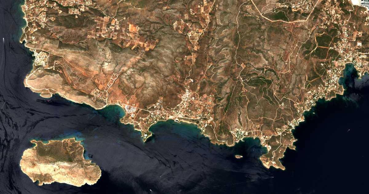 Mapa por satélite de Legrená