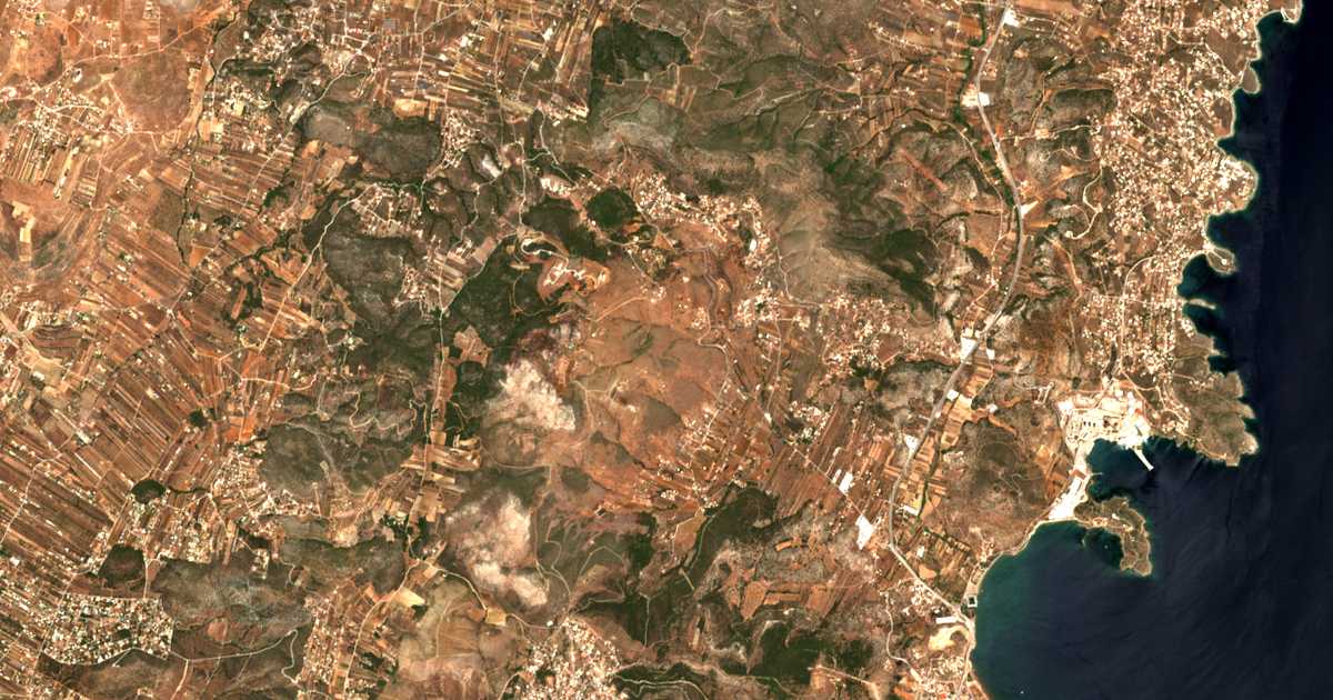 Mapa por satélite de Markáti