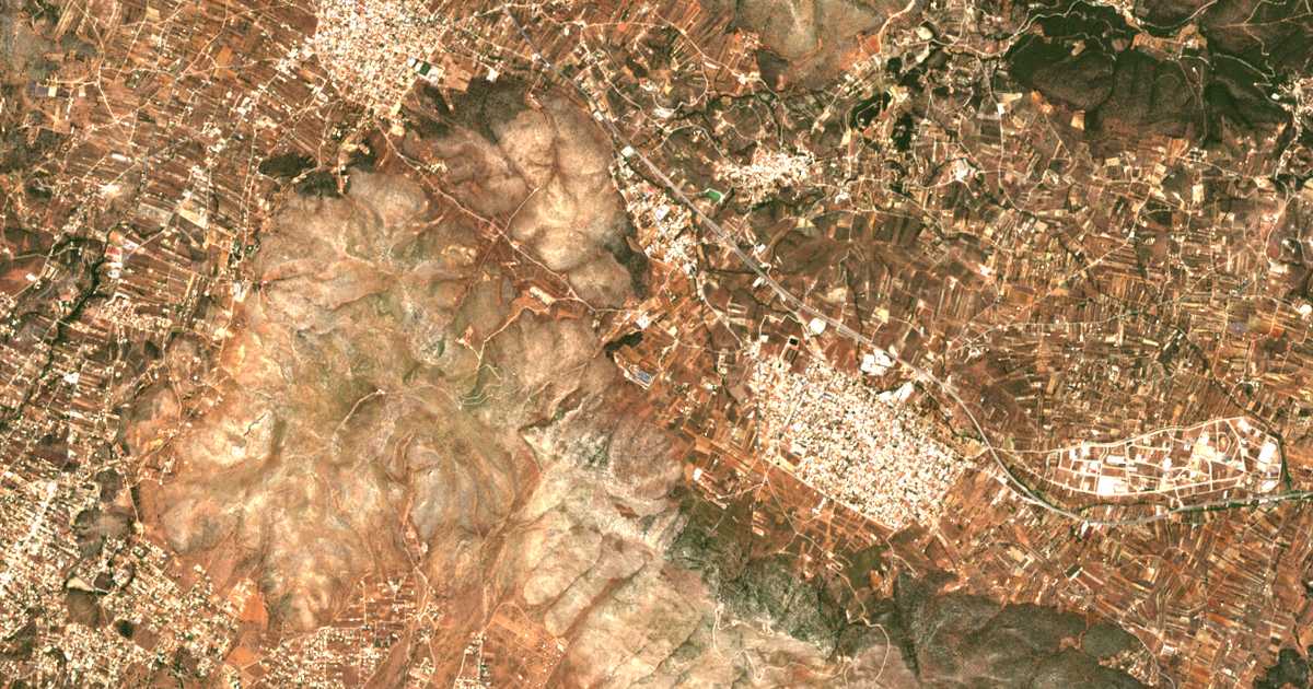 Mapa por satélite de Megáli Avlí