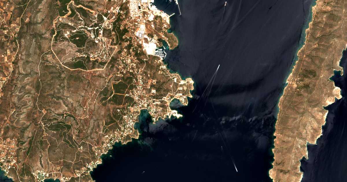 Mapa por satélite de Pánormos