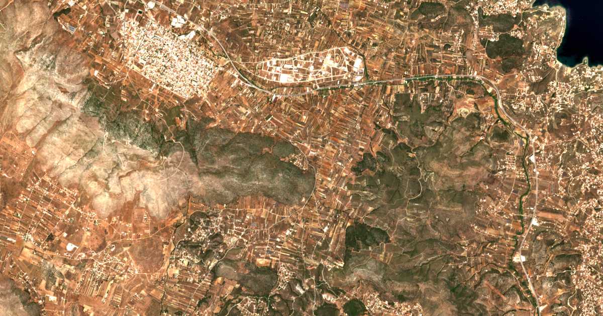 Mapa por satélite de Skáleza Mitrantóni