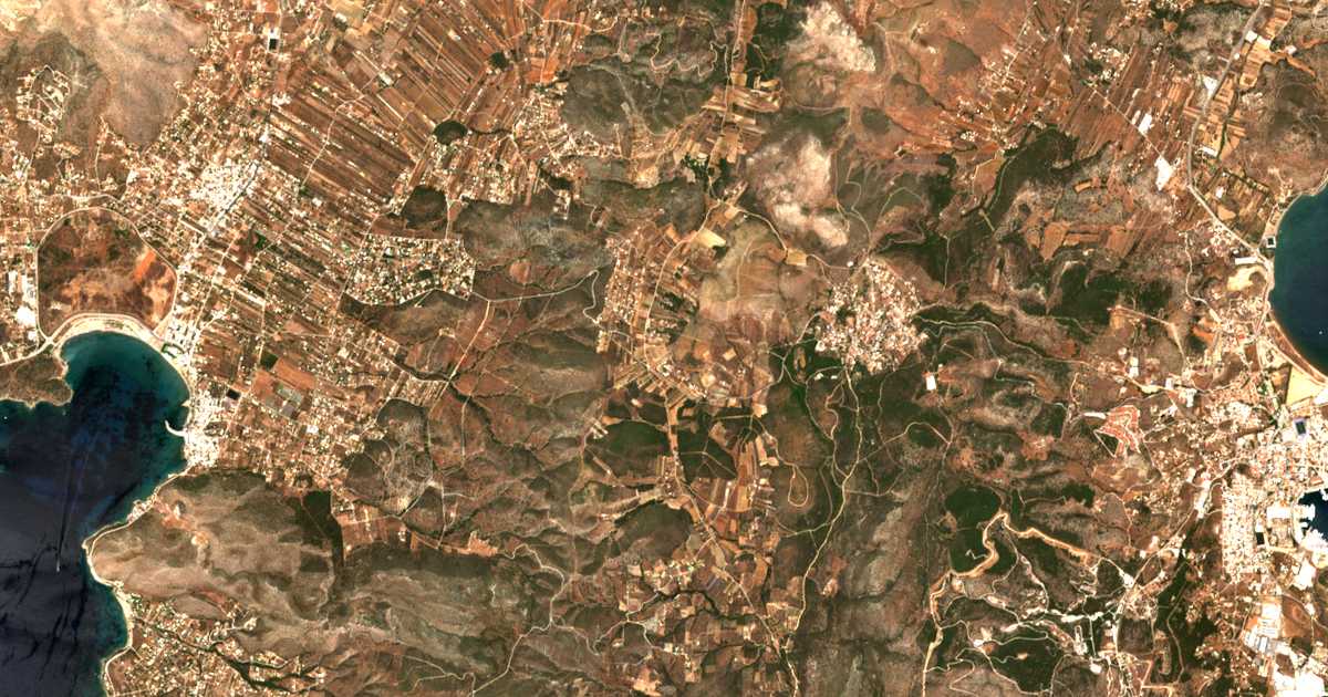 Mapa por satélite de Synterína